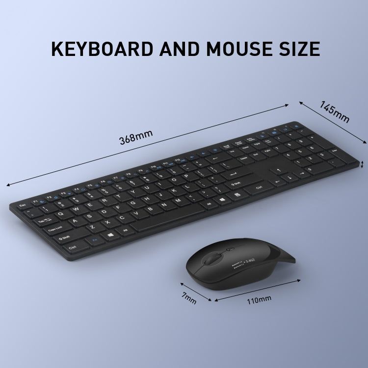 MKESPN 8022 2.4G Scissor Foot Ultra-thin Wireless Keyboard + Mouse Set - Wireless Keyboard by MKESPN | Online Shopping UK | buy2fix