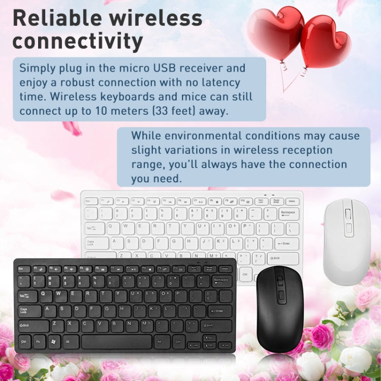 MC Saite K05 Wireless Mouse + Keyboard Set (Black) - Wireless Keyboard by MC Saite | Online Shopping UK | buy2fix