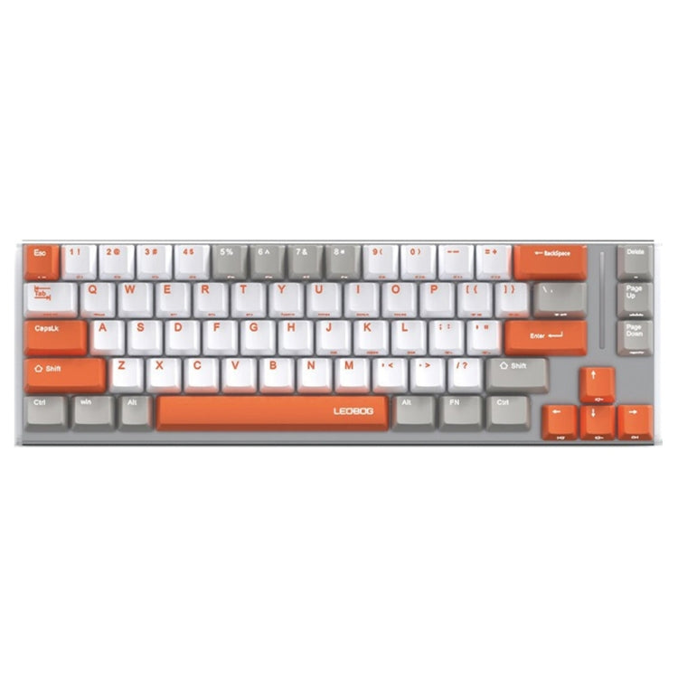 LEOBOG K67 2.4G Bluetooth Wireless RGB Three Mode Customized Mechanical Keyboard, Ice Crystal Switch (Grey) - Wireless Keyboard by buy2fix | Online Shopping UK | buy2fix