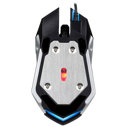 Chasing Leopard K1 USB 1600DPI Three-speed Adjustable LED Backlight Mute Wired Optical Gaming Mouse, Length: 1.3m(Jet Black) - Wired Mice by Chasing Leopard | Online Shopping UK | buy2fix