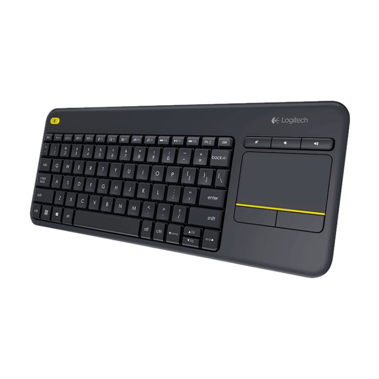 Logitech K400 Plus 2.4GHz Wireless Touch Control Keyboard, Wireless Range: 10m (Black) - Wireless Keyboard by Logitech | Online Shopping UK | buy2fix