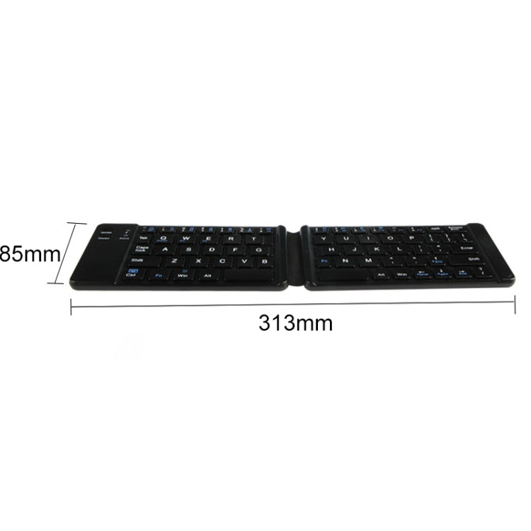 K018 USB Charging Foldable 67 Keys Bluetooth Wireless Keyboard (Black) -  by buy2fix | Online Shopping UK | buy2fix