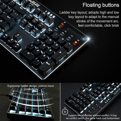 Ajazz AK35I Multimedia Knob Gaming Backlight Alloy Machinery Keyboard (Black Axis) - Wired Keyboard by Ajazz | Online Shopping UK | buy2fix