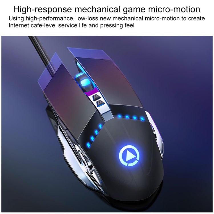 YINDIAO V2 Mechanical Feel Gaming Keyboard Mouse Set (White Rainbow Light) - Wired Keyboard by YINDIAO | Online Shopping UK | buy2fix