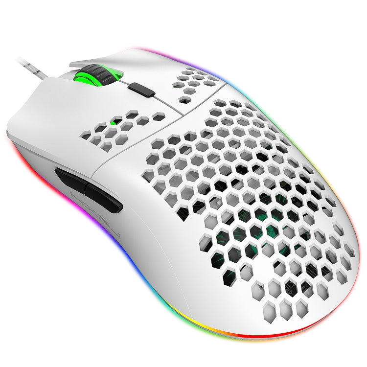 HXSJ J900 6 Keys RGB Lighting Programmable Gaming Wired Mouse (White) -  by HXSJ | Online Shopping UK | buy2fix