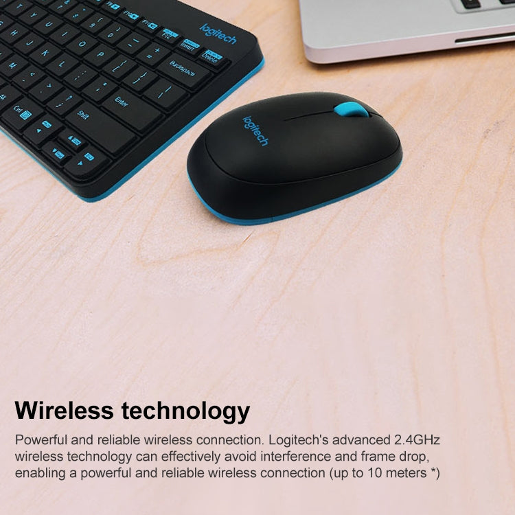 Logitech MK245 Nano Wireless Keyboard Mouse Set (White) - Wireless Keyboard by Logitech | Online Shopping UK | buy2fix