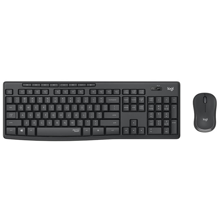 Logitech MK295 USB Wireless Silence Keyboard Mouse Set (Black) - Wireless Keyboard by Logitech | Online Shopping UK | buy2fix