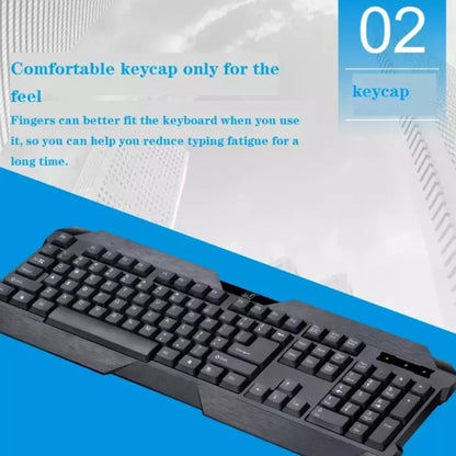 ZGB Q19 USB Wired Waterproof Keyboard Mouse Set(Black) - Wired Keyboard by Chasing Leopard | Online Shopping UK | buy2fix