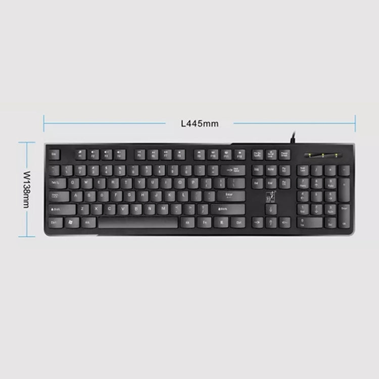 ZGB S500 Square Key USB Wired Computer Keyboard(Black) - Wired Keyboard by Chasing Leopard | Online Shopping UK | buy2fix