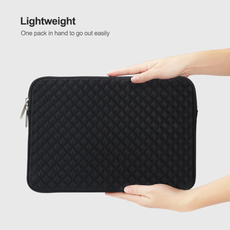 Diamond Texture Laptop Liner Bag, Size: 14-15.4 inch (Black) - 15 inch by buy2fix | Online Shopping UK | buy2fix