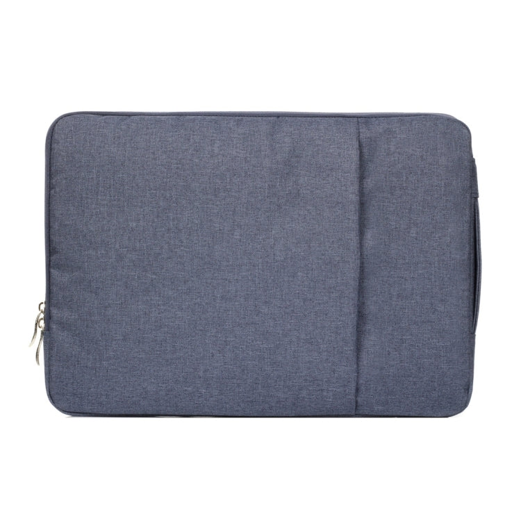 13.3 inch Universal Fashion Soft Laptop Denim Bags Portable Zipper Notebook Laptop Case Pouch for MacBook Air / Pro, Lenovo and other Laptops, Size: 35.5x26.5x2cm (Dark Blue) - 13.3 inch by buy2fix | Online Shopping UK | buy2fix