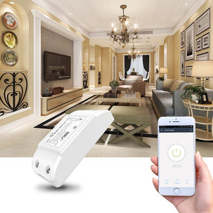 10A Single Channel WiFi Smart Switch Wireless Remote Control Module Works with Alexa & Google Home, AC 90-250V - Consumer Electronics by buy2fix | Online Shopping UK | buy2fix