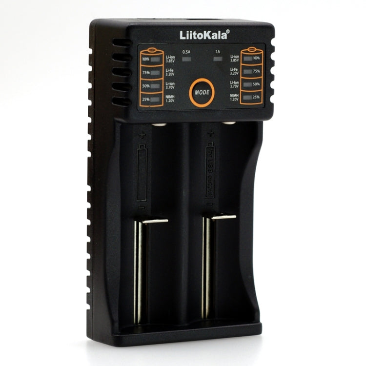 LiitoKala lii-202 USB Output Intelligent Battery Charger for Li-ion IMR 18650, 18490, 18350, 17670, 17500, 16340(RCR123), 14500, 10440 - Consumer Electronics by buy2fix | Online Shopping UK | buy2fix