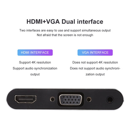 3 in 1 8 Pin + Micro USB + Type-C to AV + HDMI + VGA 15 Pin HD Screen Player Adapter Converter with Audio - Adapter by buy2fix | Online Shopping UK | buy2fix