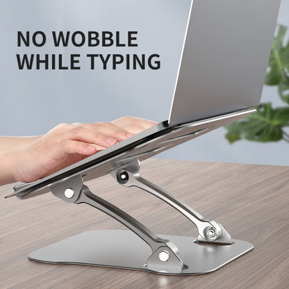 R-JUST Lifting Adjustable Laptop Stand(Silver) - MacBook Holder by R-JUST | Online Shopping UK | buy2fix