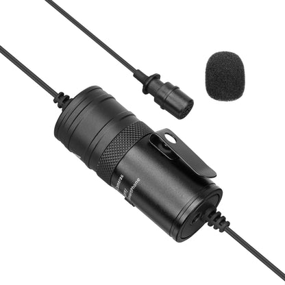 BOYA BY-M1 PRO Universal 3.5mm Plug Omni-directional Lavalier Microphone, Cable Length: 6m (Black) - Consumer Electronics by BOYA | Online Shopping UK | buy2fix