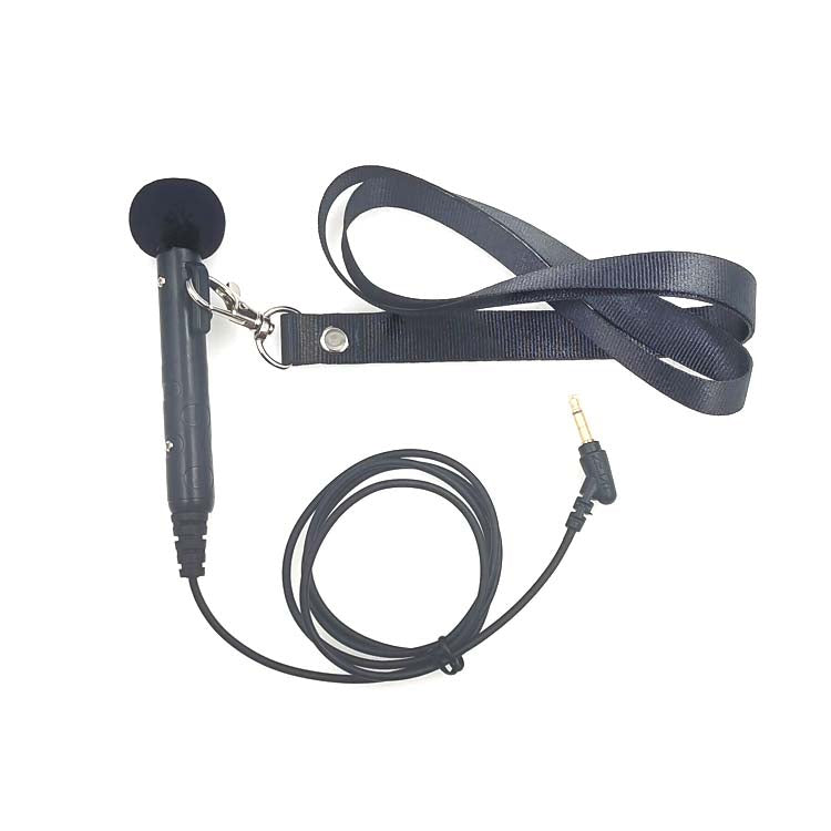 MK-7 3.5mm Elbow Head Handheld Loudspeaker Neck-mounted Microphone with Lanyard, Length: 1m (Black) - Consumer Electronics by buy2fix | Online Shopping UK | buy2fix