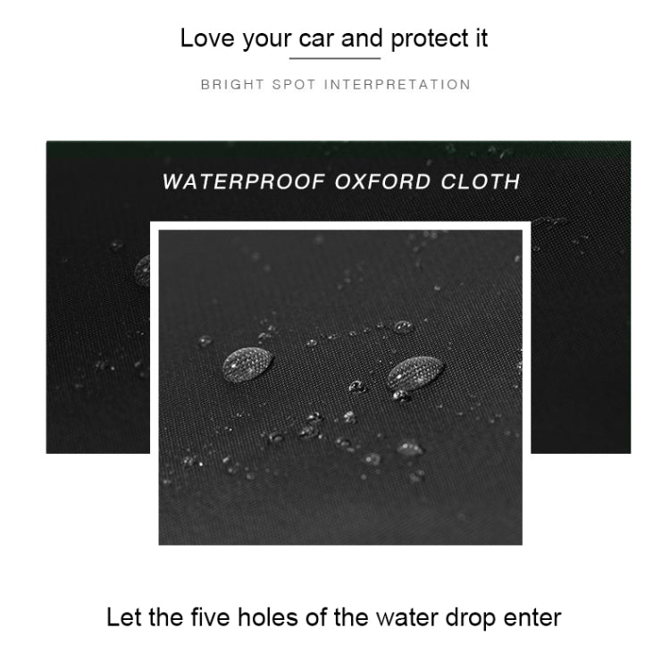 210D Oxford Cloth Motorcycle Electric Car Rainproof Dust-proof Cover, Size: XL (Black Silver) - Raincoat by buy2fix | Online Shopping UK | buy2fix