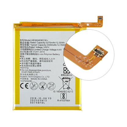 3340mAh HB386483ECW Li-Polymer Battery Replacement for Huawei G9 Plus / G8 / Honor 6X - For Huawei by buy2fix | Online Shopping UK | buy2fix