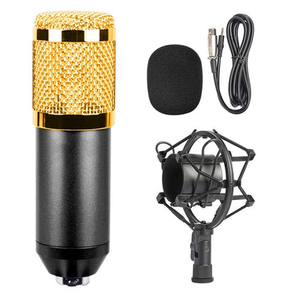 BM-800 3.5mm Studio Recording Wired Condenser Sound Microphone with Shock Mount, Compatible with PC / Mac for Live Broadcast Show, KTV, etc.(Black) - Consumer Electronics by buy2fix | Online Shopping UK | buy2fix