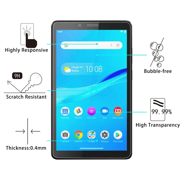 For Lenovo Tab M7 9H 0.4mm Explosion-proof Tempered Glass Film - Others by buy2fix | Online Shopping UK | buy2fix