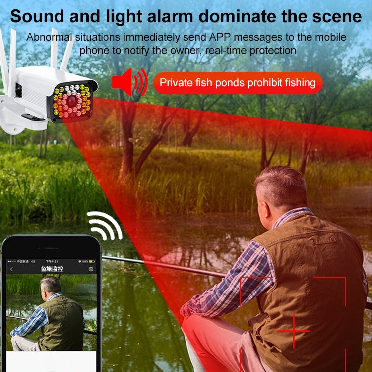 Difang DF-36Q Outdoor HD Surveillance IP Camera, Support Voice Intercom & Night Vision & Human Figure Detection & TF Card, WiFi + HD PTZ Rotation + Power-off Endurance, US Plug - Security by Difang | Online Shopping UK | buy2fix