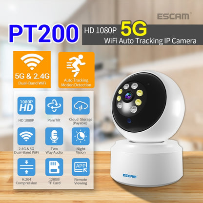 ESCAM PT200 HD 1080P Dual-band WiFi IP Camera, Support Night Vision / Motion Detection / Auto Tracking / TF Card / Two-way Audio, AU Plug - Security by ESCAM | Online Shopping UK | buy2fix