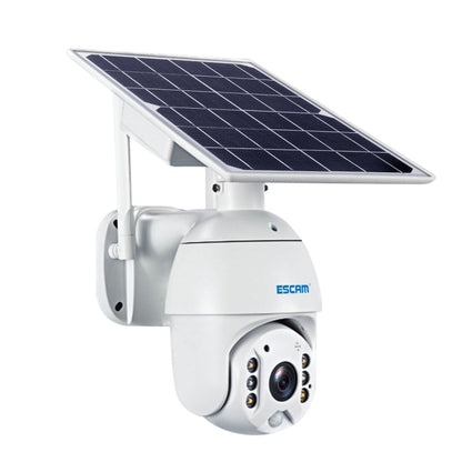 ESCAM QF280 HD 1080P IP66 Waterproof WiFi Solar Panel PT IP Camera without Battery, Support Night Vision / Motion Detection / TF Card / Two Way Audio (White) - Dome Camera by ESCAM | Online Shopping UK | buy2fix