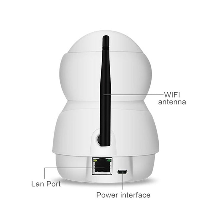 Anpwoo Warrior GM8135+SC2145 1080P HD WiFi IP Camera, Support Motion Detection & Infrared Night Vision & TF Card(Max 128GB)(White) - Security by Anpwoo | Online Shopping UK | buy2fix