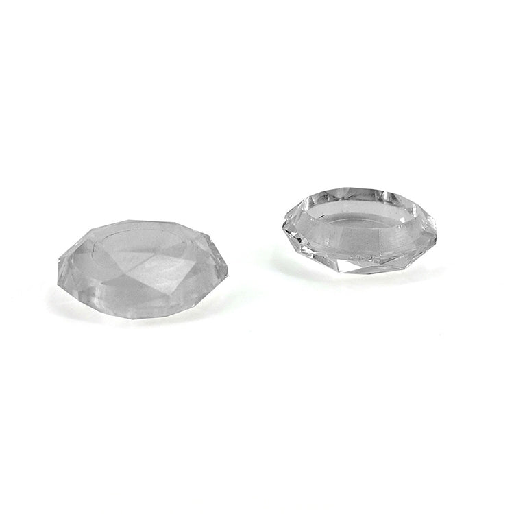 2 PCS Diamond Texture Games Grip Caps for PS5(Clear White) - Cases by buy2fix | Online Shopping UK | buy2fix