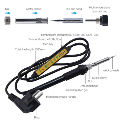 BEST Adjustable Temperature Electric Soldering Iron Welding Solder Station Heat Pencil, US Plug - Electric Soldering Iron by BEST | Online Shopping UK | buy2fix