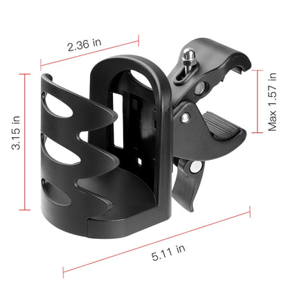 GB067 Wheelchair / Baby Stroller / Bicycle Retractable Cup Holder - Holders by buy2fix | Online Shopping UK | buy2fix