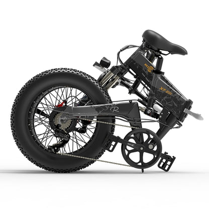 BEZIOR XF200 1000W 48V 15AH Folding Electric Snow Bicycle with 20 inch Tires, EU Plug - Electric Bicycles by BEZIOR | Online Shopping UK | buy2fix