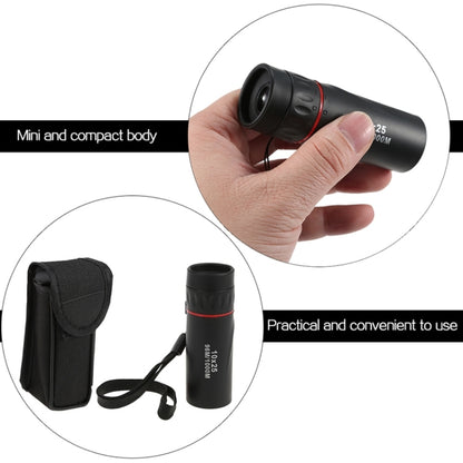 10*25 Portable Professional High Times High Definition Dual Focus Zoom Monocular Pocket Telescope, Size: 9.2*3cm - Monocular Binoculars by Zoom | Online Shopping UK | buy2fix