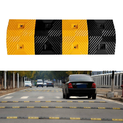 Trapezoid Herringbone Rubber Speed Bump, Size: 100x35x5cm - Speed Bumps by buy2fix | Online Shopping UK | buy2fix