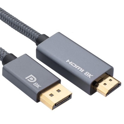 DisplayPort Male to HDMI Male 8K 30Hz HD Braided Adapter Cable, Cable Length: 3m -  by buy2fix | Online Shopping UK | buy2fix