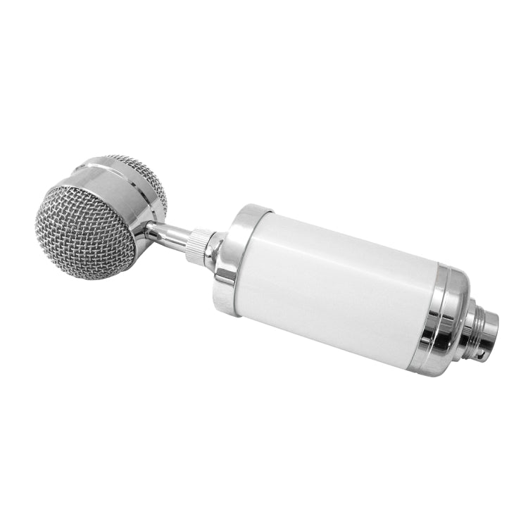 3000 Home KTV Mic Condenser Sound Recording Microphone with Shock Mount & Pop Filter for PC & Laptop, 3.5mm Earphone Port, Cable Length: 2.5m(White) - Consumer Electronics by buy2fix | Online Shopping UK | buy2fix