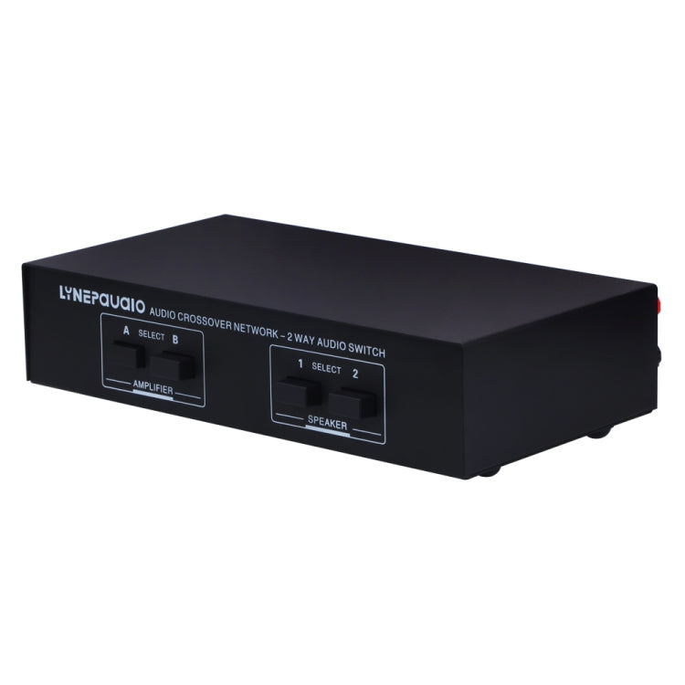 B822 Passive Speaker Switch 2 Channel Power Amplifier Audio Switch Loudspeaker,  2 Input and 2 Output (Black) - Consumer Electronics by buy2fix | Online Shopping UK | buy2fix