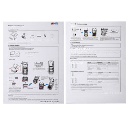 X1 Convenient USB Port Thermal Automatic Calibration Barcode Printer Supermarket, Tea Shop, Restaurant, Max Supported Thermal Paper Size: 57*30mm(Black) - Consumer Electronics by buy2fix | Online Shopping UK | buy2fix