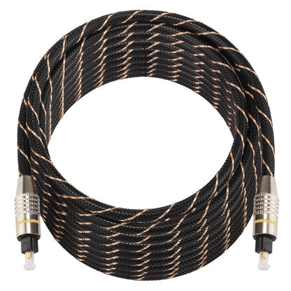 10m OD6.0mm Gold Plated Metal Head Woven Net Line Toslink Male to Male Digital Optical Audio Cable - Audio Optical Cables by buy2fix | Online Shopping UK | buy2fix