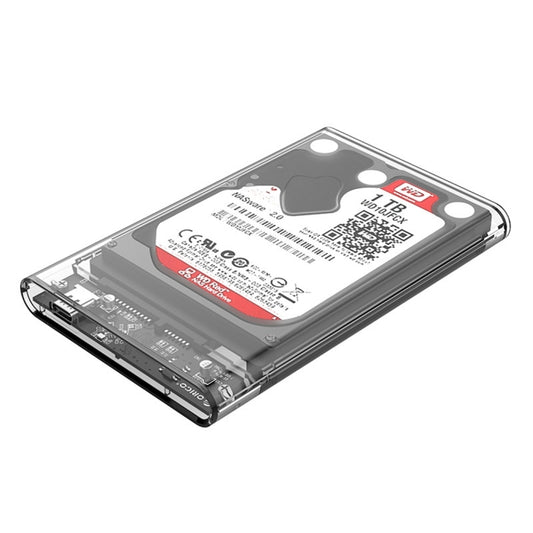 ORICO 2139C3-CR USB3.1 Type C Transparent External Hard Disk Box Storage Case for 9.5mm 2.5 inch SATA HDD / SSD - HDD Enclosure by ORICO | Online Shopping UK | buy2fix