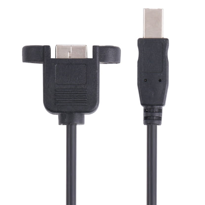 USB BM to BF Printer Extension Cable with Screw Hole, Length: 50cm - USB Cable by buy2fix | Online Shopping UK | buy2fix