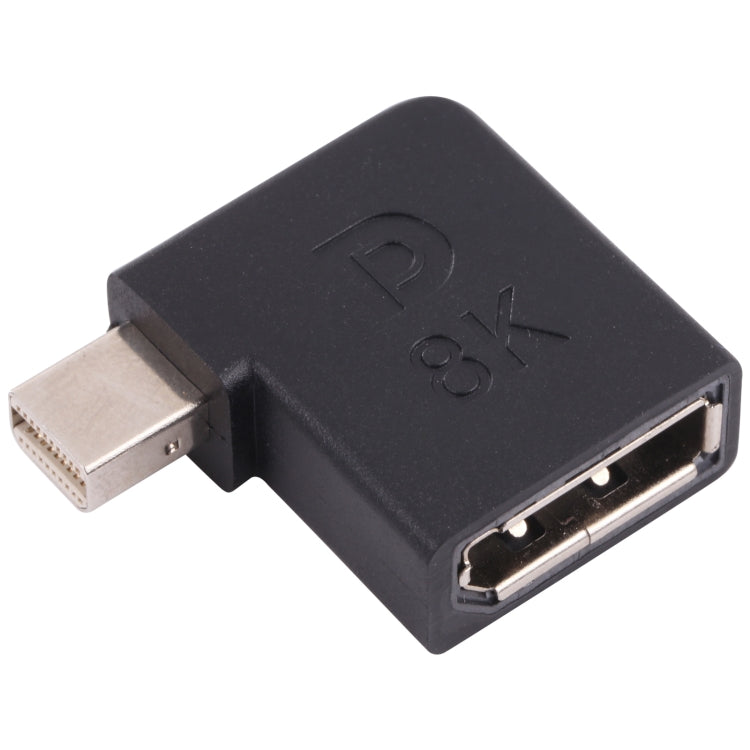 8K Mini DisplayPort Male to DisplayPort Female Elbow Adapter -  by buy2fix | Online Shopping UK | buy2fix