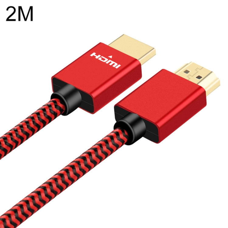 ULT-unite Gold-plated Head HDMI 2.0 Male to Male Nylon Braided Cable, Cable Length: 2m(Red) - Cable by ult-unite | Online Shopping UK | buy2fix