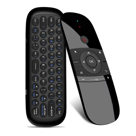 W1 Wireless QWERTY 57-Keys Keyboard 2.4G Air Mouse Remote Controller with LED Indicator for Android TV Box, Mini PC, Smart TV, Projector, HTPC, All-in-one PC / TV - Computer & Networking by buy2fix | Online Shopping UK | buy2fix