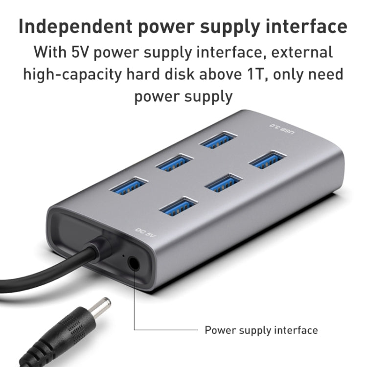 8108 7 Ports USB 3.0 to USB 3.0 HUB, Cable Length: 80cm - USB 3.0 HUB by buy2fix | Online Shopping UK | buy2fix