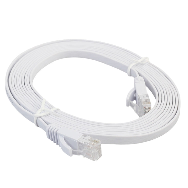 3m CAT6 Ultra-thin Flat Ethernet Network LAN Cable, Patch Lead RJ45 (White) - Lan Cable and Tools by buy2fix | Online Shopping UK | buy2fix