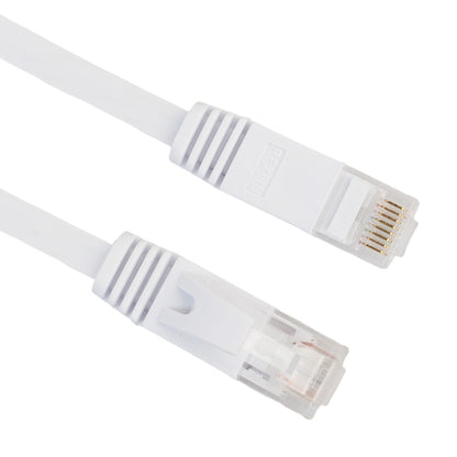 15m CAT6 Ultra-thin Flat Ethernet Network LAN Cable, Patch Lead RJ45 (White) - Lan Cable and Tools by buy2fix | Online Shopping UK | buy2fix