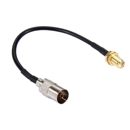 15cm SMA Female to TV Female RG174 Cable - Connectors by buy2fix | Online Shopping UK | buy2fix