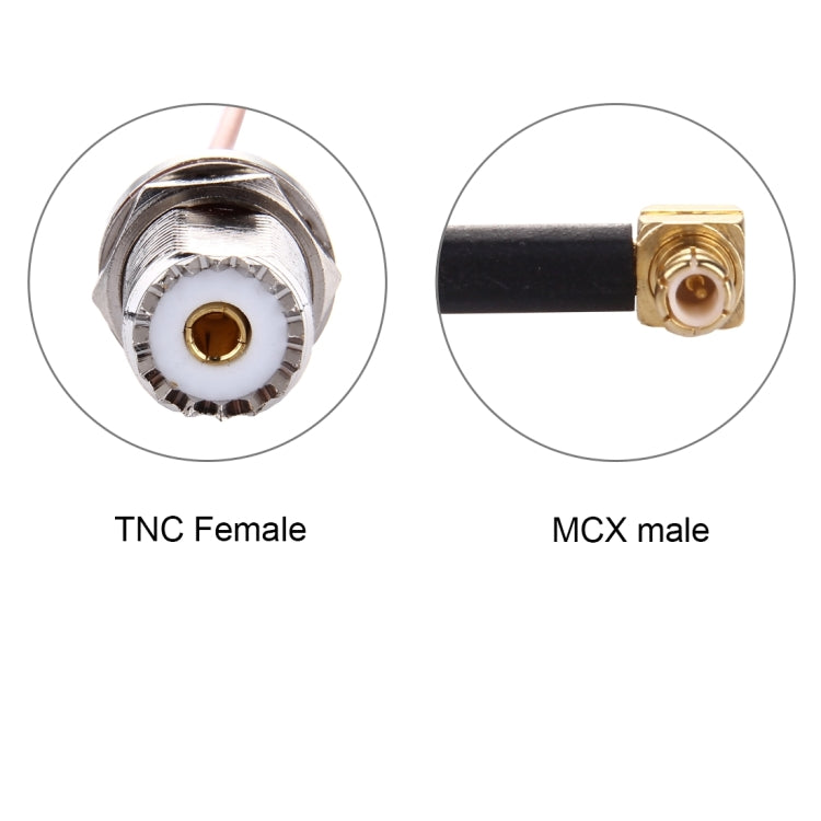 15cm UHF Female to MCX Male 90 Degree Elbow RG316 Cable - Connectors by buy2fix | Online Shopping UK | buy2fix